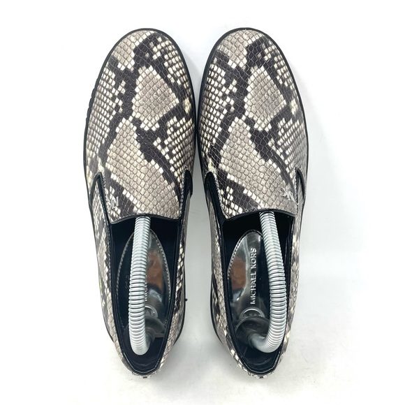 Michael Kors Slip On Sneaker Snakeskin Black‎ Womens 8 - Picture 7 of 9